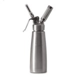Sifon Profesional Frisca Inox 1L, 3 Duze (Inox &amp; Polipropilena), Ideal Horeca - Spuma, Sosuri, Cappuccino, Inghetata