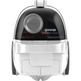 Aspirator, Gorenje, VCEA01GACWCY, 800 W, recipient pentru praf 2.2 L, Negru/Alb