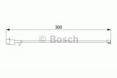 Senzor de avertizare,uzura placute de frana IVECO DAILY III caroserie inchisa/combi (1997 - 2007) BOSCH 1 987 474 576 foto