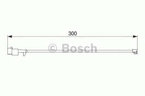 Senzor de avertizare,uzura placute de frana IVECO DAILY III platou / sasiu (1999 - 2006) BOSCH 1 987 474 576