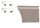 Segment reparatie aripa spate VW LT28-35 1975-1996, Partea Stanga, punte Spate partea din spatele aripii, lungime 330 mm, 255 mm, (pentru modele lung, Rapid