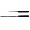 Set doua bastoane telescopice DEPOX&reg;, True Siege, otel inoxidabil, 64 cm, 3 sectiuni, husa inclusa