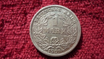 1 MARK 1907 ARGINT ***** foto