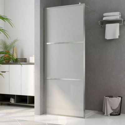 vidaXL Paravan de duș walk-in, 100 x 195 cm, sticlă ESG mată integral foto