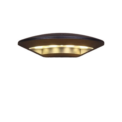 Lampa de perete cu LED 12W pentru exterior, IP55 Rezistenta la apa si praf, Lampa de perete din aluminiu LED 3000K, 800LM, &amp;lrm;24.5 x 12.5 x 6.5 cm, Neag foto