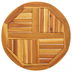 vidaXL Blat de masă rotund, &Oslash;60x2 cm, lemn masiv de acacia 4004248