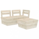 Cumpara ieftin Set mobilier de gradina paleti, 3 piese, lemn de molid tratat