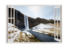 Autocolant decorativ, Fereastra, Natura si peisaje, Multicolor, 85 cm, 2549ST foto