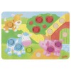 Joc Loto Culori Goki, Joc Educativ Lemn, 3+ ani, Logica, Inteligenta, Multicolor