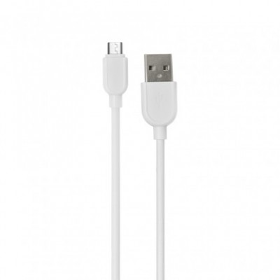 Cablu de Date EMY MY-446 (14487) 1m, Micro USB Alb Blister foto