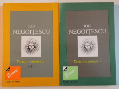 SCRIITORI MODERNI de ION NEGOITESCU , VOL I-II , 1996-1997 foto
