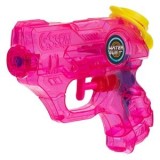 Pistol de apă din plastic transparent, fucsia, 12 cm, CMCLASS