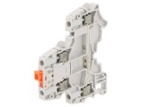 Conector de Șine 0,2-4mm&sup2; 2 Piste 4 Borne Gri 5,2mm, TE Connectivity