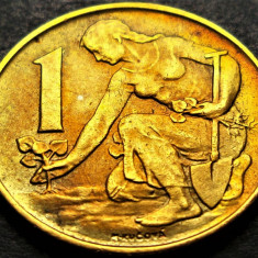 Moneda 1 COROANA - RS CEHOSLOVACIA, anul 1990 * cod 2000 E = patina frumoasa