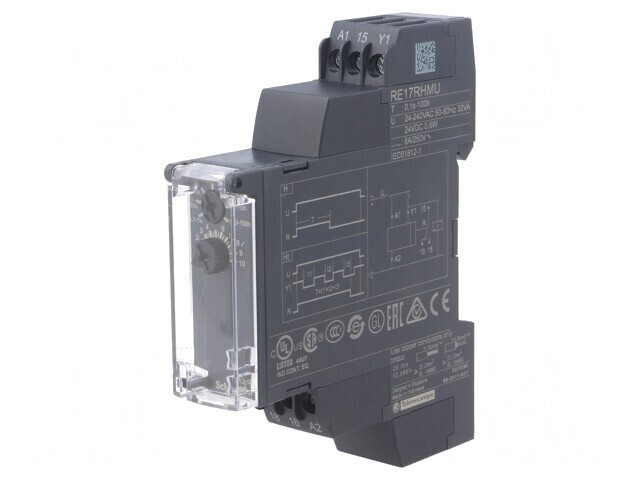 Timer Programabil SPDT 0.1s-100h 250VAC 8A 24-240VAC 24VDC IP20