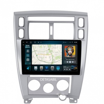 Navigatie 2K Hyundai Tucson(2004-2009) 4GB RAM Android 13 Octacore Slot Sim 4G DSP GPS Wi-FI Carplay Android Auto USB Bluetooth Waze Touchscreen 10.36 foto