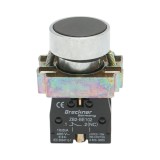 Buton comanda metalic negru cu revenire 1NO+1NC, 400V/10A, LAY5 Breckner Germany