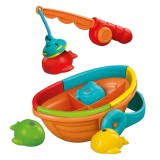 Set Pescuit, Clementoni, Bebe, Multicolor, Plastic Reciclat, 4 Peștișori, 12-36 Luni