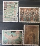 PC201 - China 1996 Picturi murale Dunhuang, serie MNH, 4v, Nestampilat