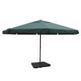 Umbrela gradina Gossi, aluminiu, verde, 3m, cu baza portabila inclusa