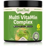 GreenFood Nutrition Multi VitaMin Complex pulbere cu complex de multivitamine aroma Juicy Apple 240 g
