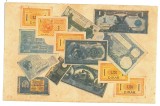 507 - Europeans BANKNOTES ( 100 LEI Romania 1904 ) - old postcard - used