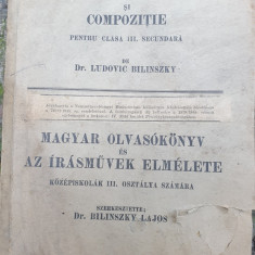 Carte de cetire maghiara si compozitie de Dr. Ludovic Bilinszky 1936 rara