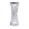 Lampa de birou pe LED RGB 16, Flippy, dimmer tactil, 3 nivele de intensitate, incarcare USB, 3W, Cristal Acrilic, 8x19 cm, cu telecomanda, forma vaza,