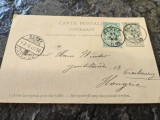 Carte postala 1895, circulata Herve-Belgia, Pozsony, probabil Transilvania, Printata