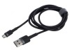 Cablu USB 2.0 High Speed 1m Negru Textil 2,4A, Baseus