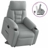 VidaXL Fotoliu rabatabil cu ridicare, gri deschis, material textil 3303032