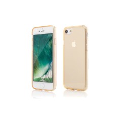 Husa Silicon iPhone SE 2 2020 Soft Touch Clear Gold Vetter