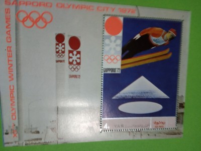 YEMEN, SAPPORO 1972 - COLIȚĂ MNH foto