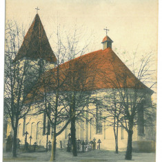 4972 - SALISTE, Sibiu, Church, Cemetery, Romania - old postcard - unused