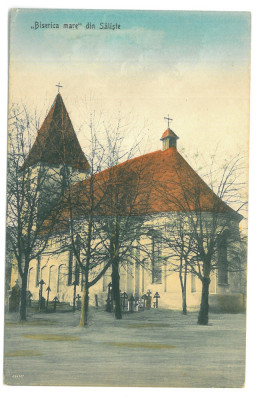 4972 - SALISTE, Sibiu, Church, Cemetery, Romania - old postcard - unused foto