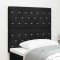 Tăblie LED cu lumini cu bandă LED Argyle Negru 100 cm Catifea