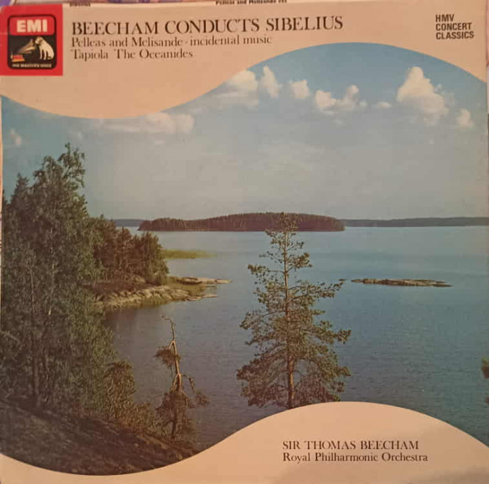 Disc vinil, LP. Beecham Conducts Sibelius-Sibelius, Sir Thomas Beecham, Royal Philharmonic Orchestra