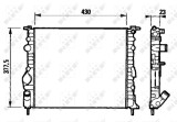 NRF 58192 Radiator, racire motor