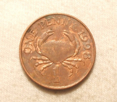 GUERNSEY 1 PENNY 1998 CRAB foto