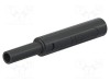 Conector banană 4mm 32A 1kV negru ST&Auml;UBLI &icirc;nşurubare 65mm