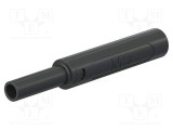 Conector banană 4mm 32A 1kV negru ST&Auml;UBLI &icirc;nşurubare 65mm