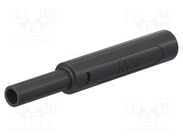 Conector banană 4mm 32A 1kV negru ST&Auml;UBLI &icirc;nşurubare 65mm