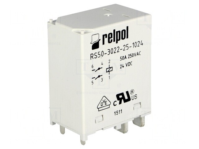 Releu Electromagnetic 24VDC 50A DPST-NO