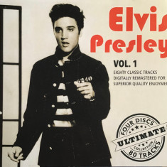 Elvis Presley Ultimate Vol. 1 4cd CD 80 melodii nou, sigilat, album de colectie