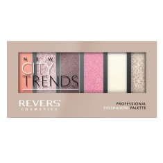 Paleta fard de pleoape cu 6 culori New City Trends, Revers, Nr.11 foto