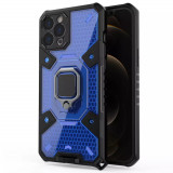 Cumpara ieftin Husa Antisoc iPhone 12 Pro cu Inel Albastru Techsuit HNCB