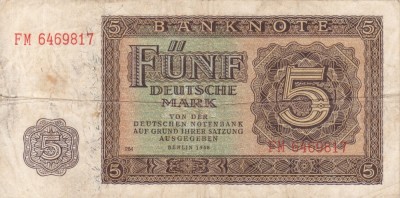 GERMANIA 5 mark 1948 VF!!! foto