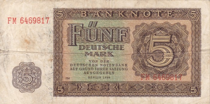 GERMANIA 5 mark 1948 VF!!!