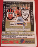 Program meci fotbal &quot;FORTUNA POIANA&quot; CAMPINA - ACS POLI TIMISOARA (15.10.2014)