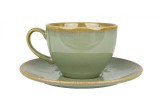 Bonna Sage Snell - Ce&Egrave;ti de ceai &Egrave;i farfurie - 230.0 cc - Por&Aring;&pound;elan - 6er set